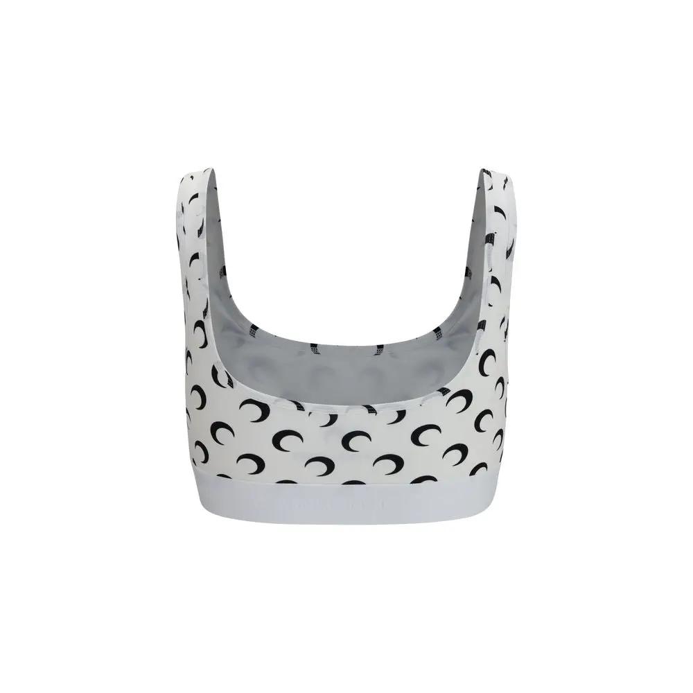 Soutien-gorge de sport Marine Serre en polyamide blanc