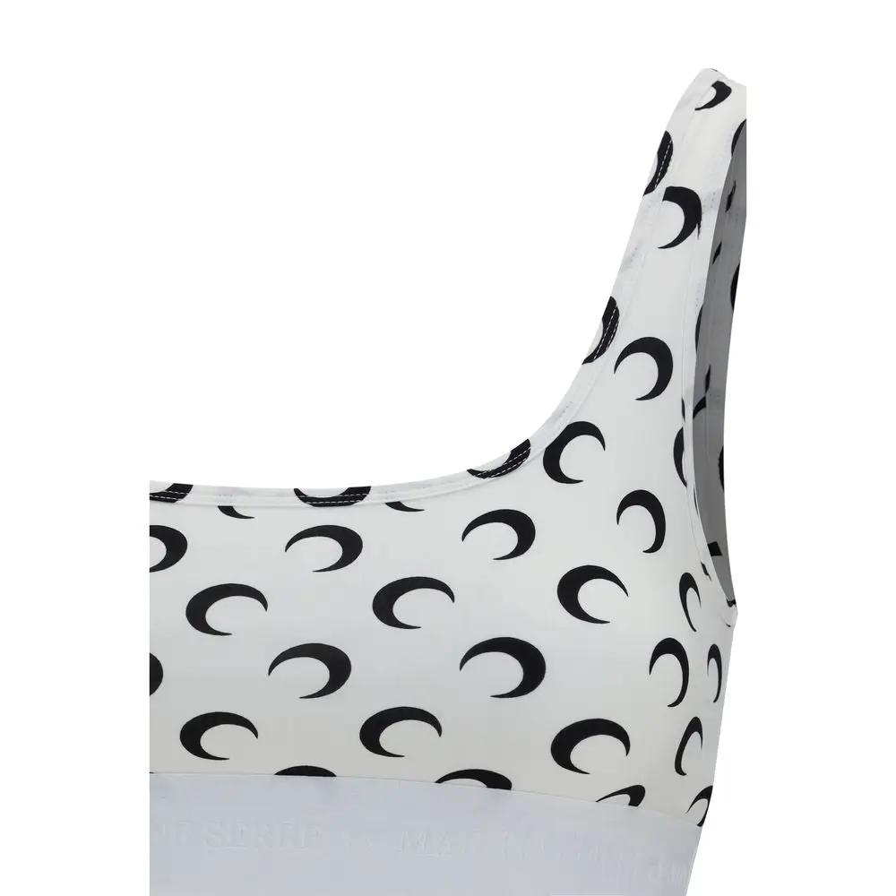 Soutien-gorge de sport Marine Serre en polyamide blanc