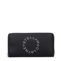 Portefeuille en cuir noir Stella McCartney