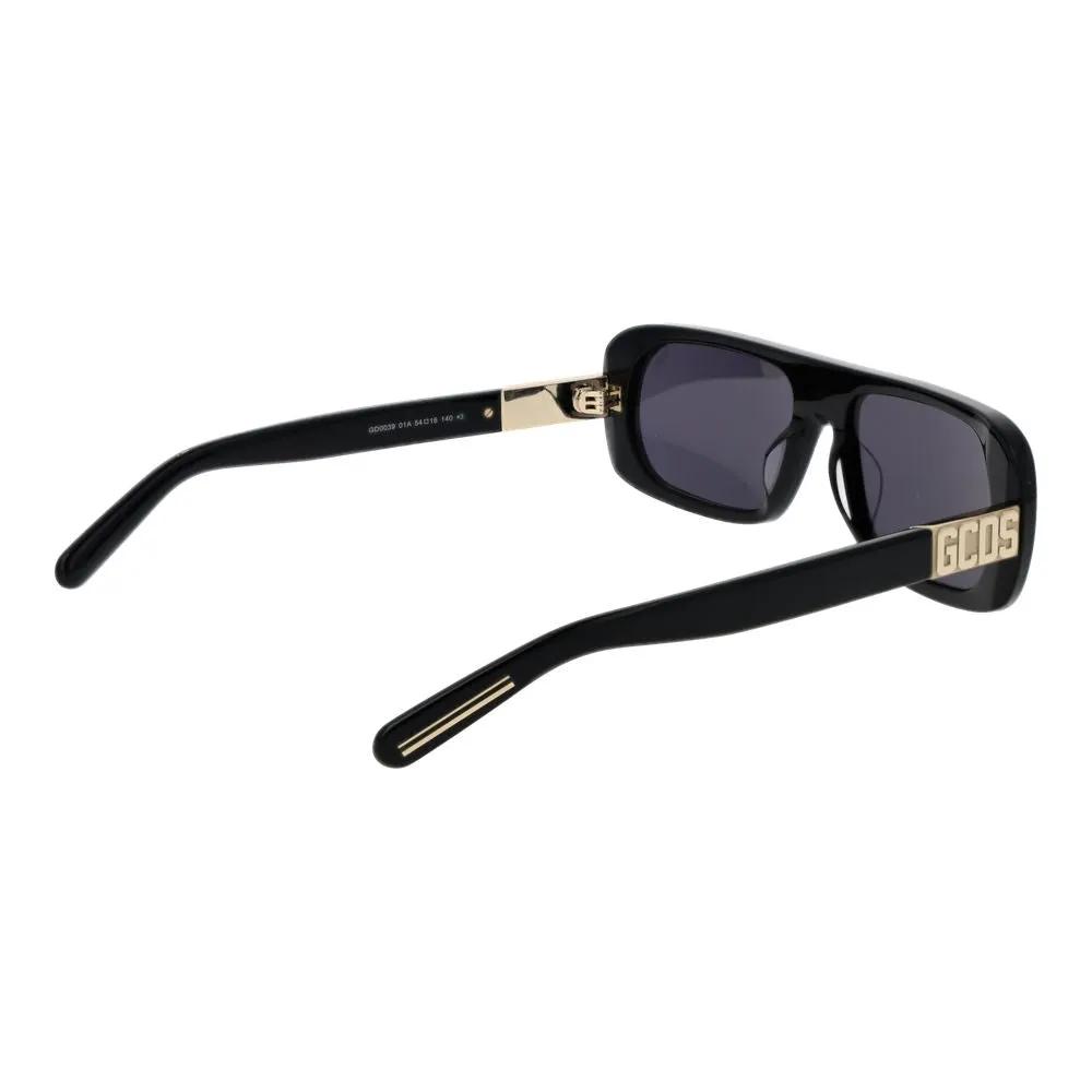GCDS Black Plastic Sunglasses