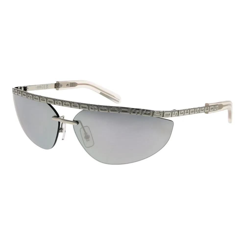 Lunettes de soleil en métal argenté GCDS