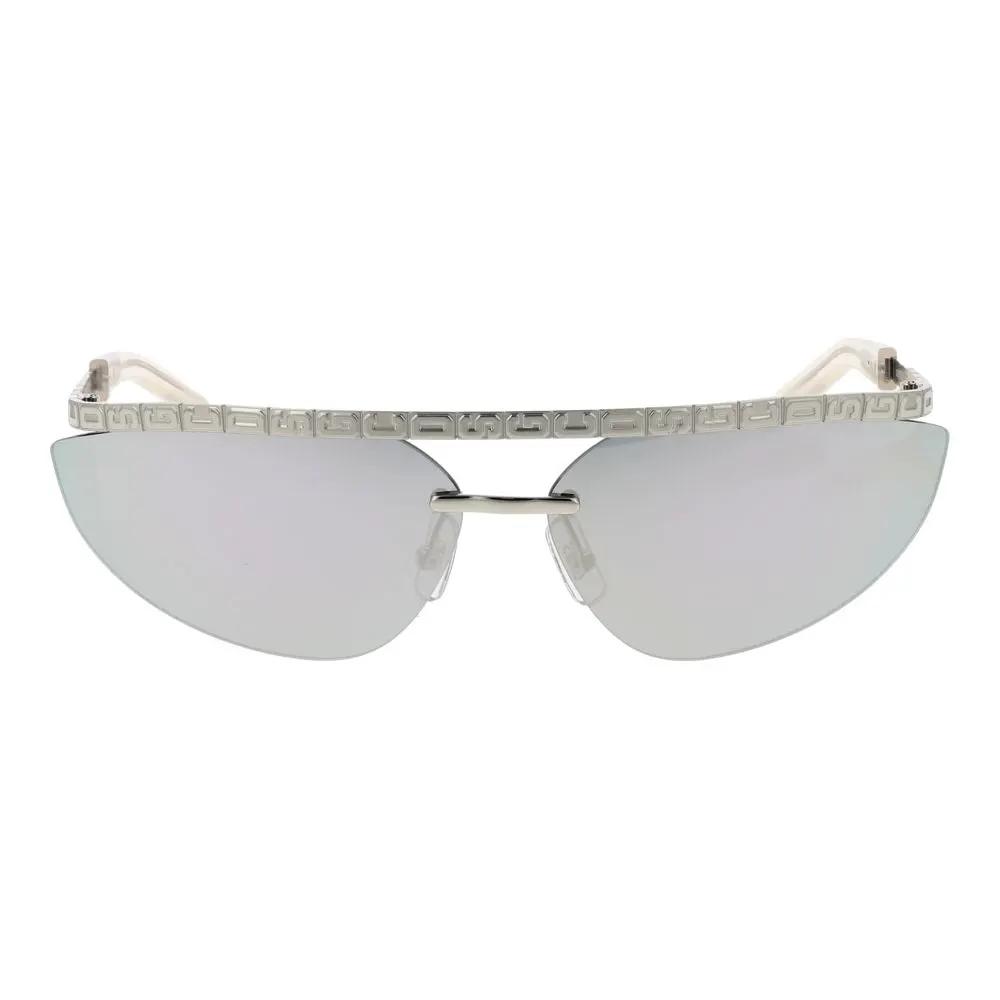Lunettes de soleil en métal argenté GCDS