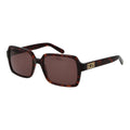 Lunettes de soleil en plastique marron GCDS