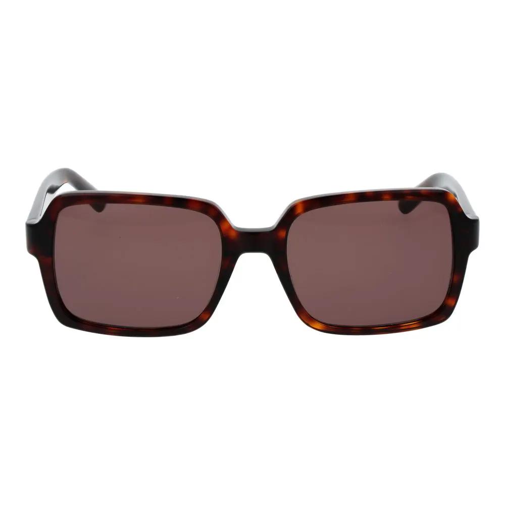 Lunettes de soleil en plastique marron GCDS