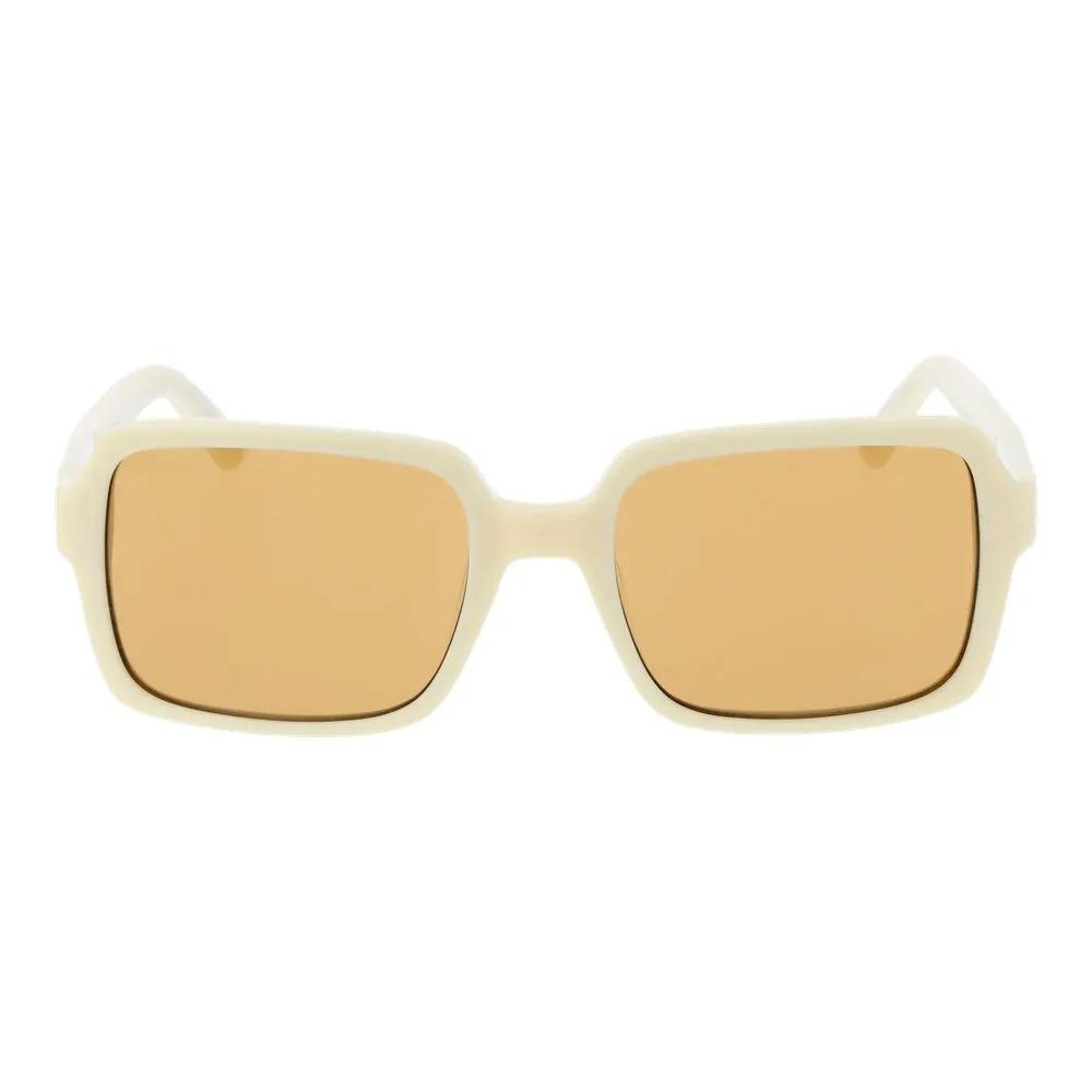 Lunettes de soleil en plastique beige GCDS