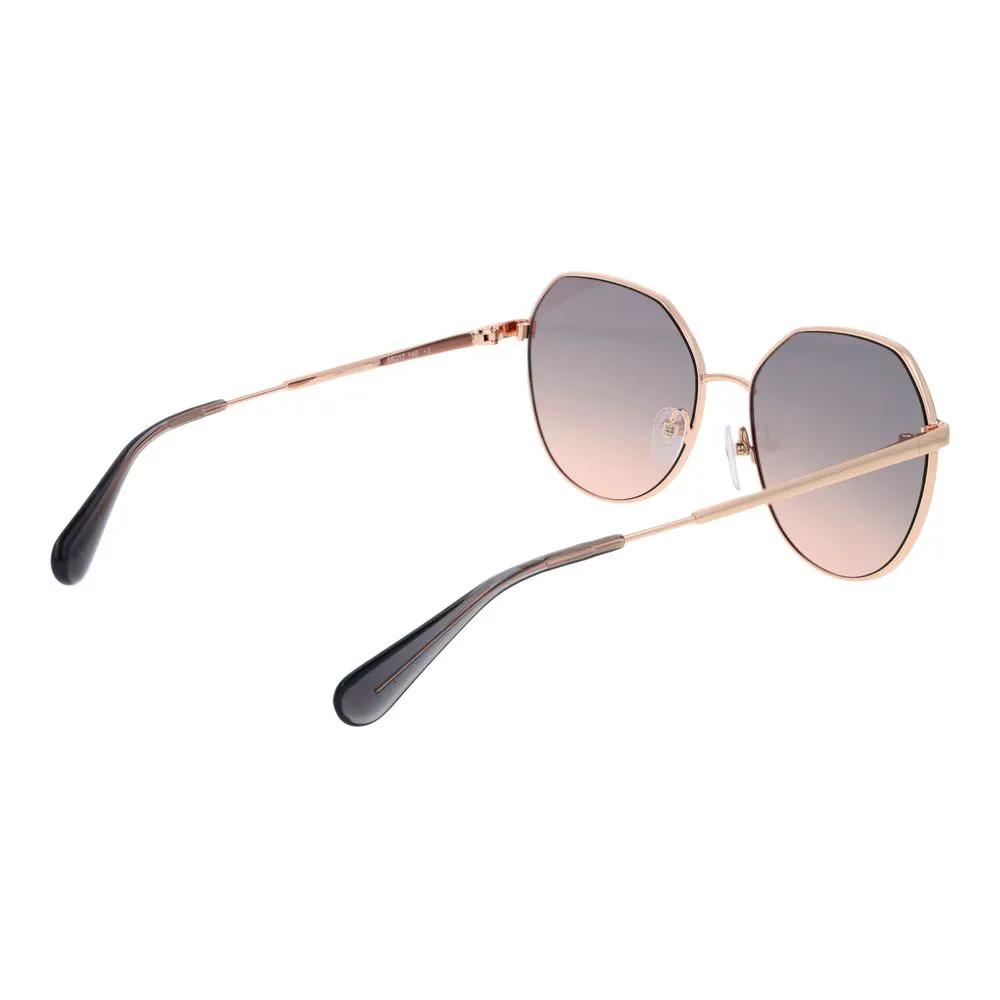 Lunettes de soleil Max & Co en métal or rose et plastique