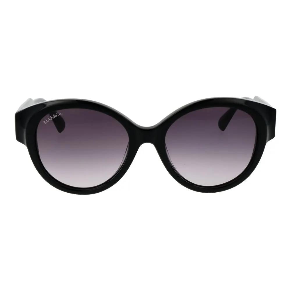 Lunettes de soleil en plastique noir Max & Co