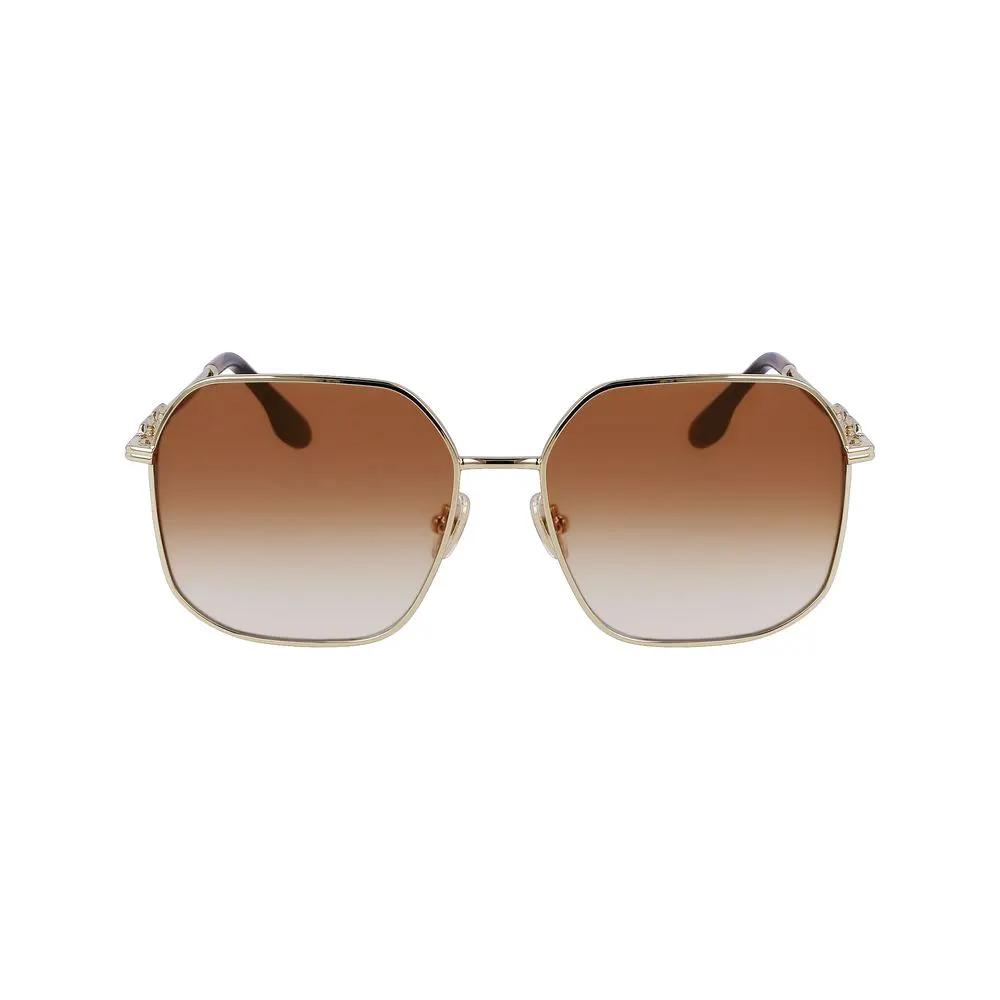 Lunettes de soleil Victoria Beckham en métal doré