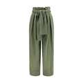 Pantalon décontracté bicolore en coton Balmain