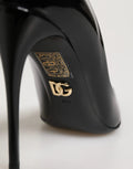 Escarpins à talons aiguilles en cuir de veau noir Dolce &amp; Gabbana