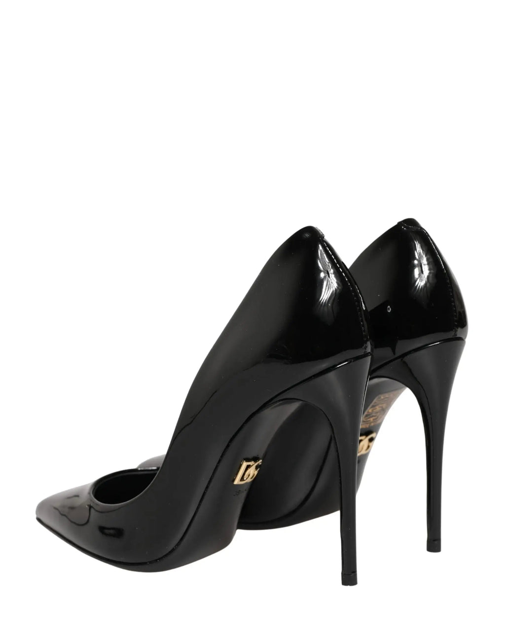 Escarpins à talons aiguilles en cuir de veau noir Dolce &amp; Gabbana
