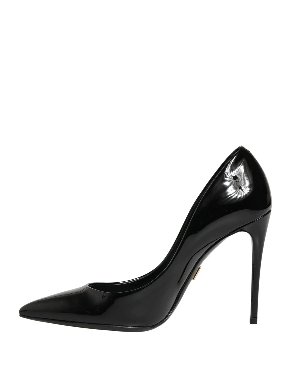 Dolce & Gabbana Black Calf Leather Stiletto Heels Pumps Shoes