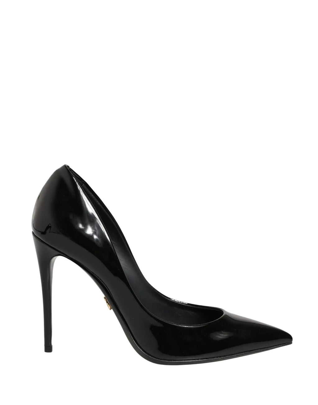 Escarpins à talons aiguilles en cuir de veau noir Dolce &amp; Gabbana