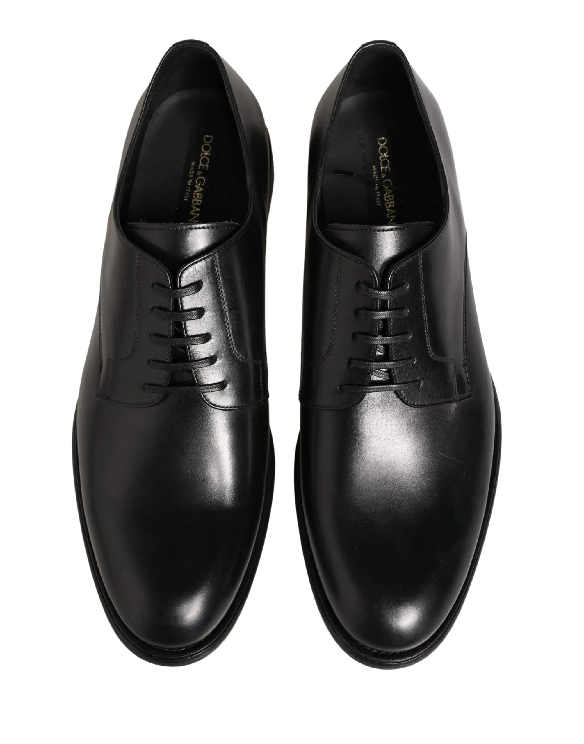 Chaussures habillées Derby pour homme Dolce &amp; Gabbana en cuir de veau noir