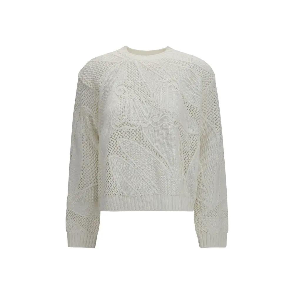 Max Mara White Cotton Sweatshirt