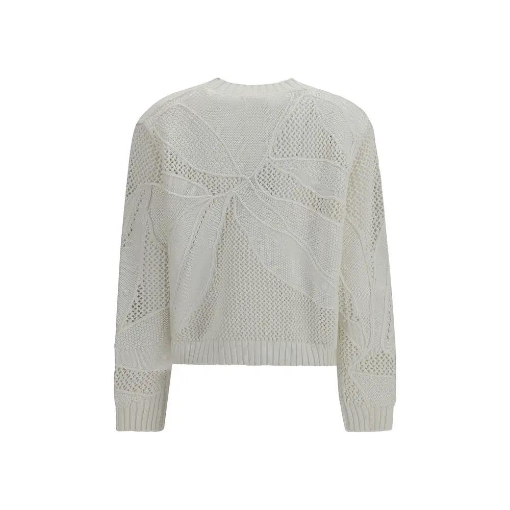 Max Mara White Cotton Sweatshirt