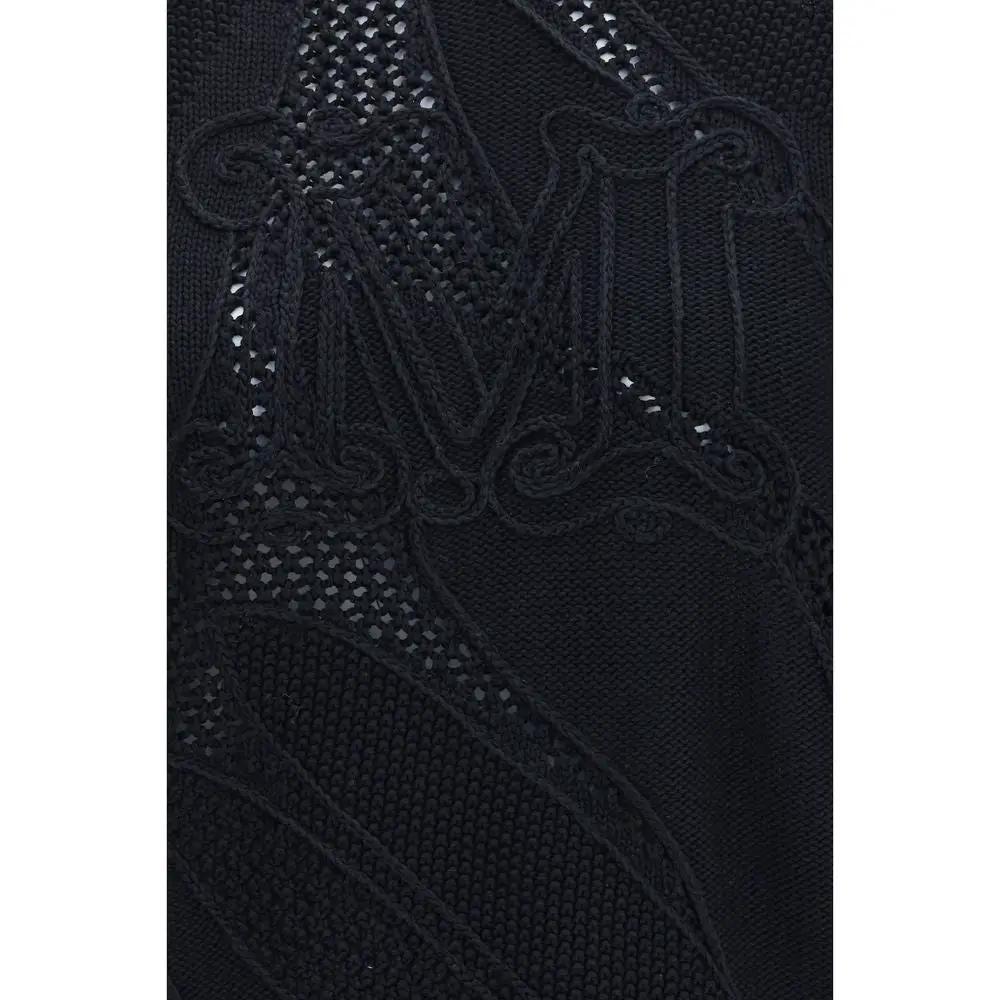 Max Mara Black Cotton Sweatshirt