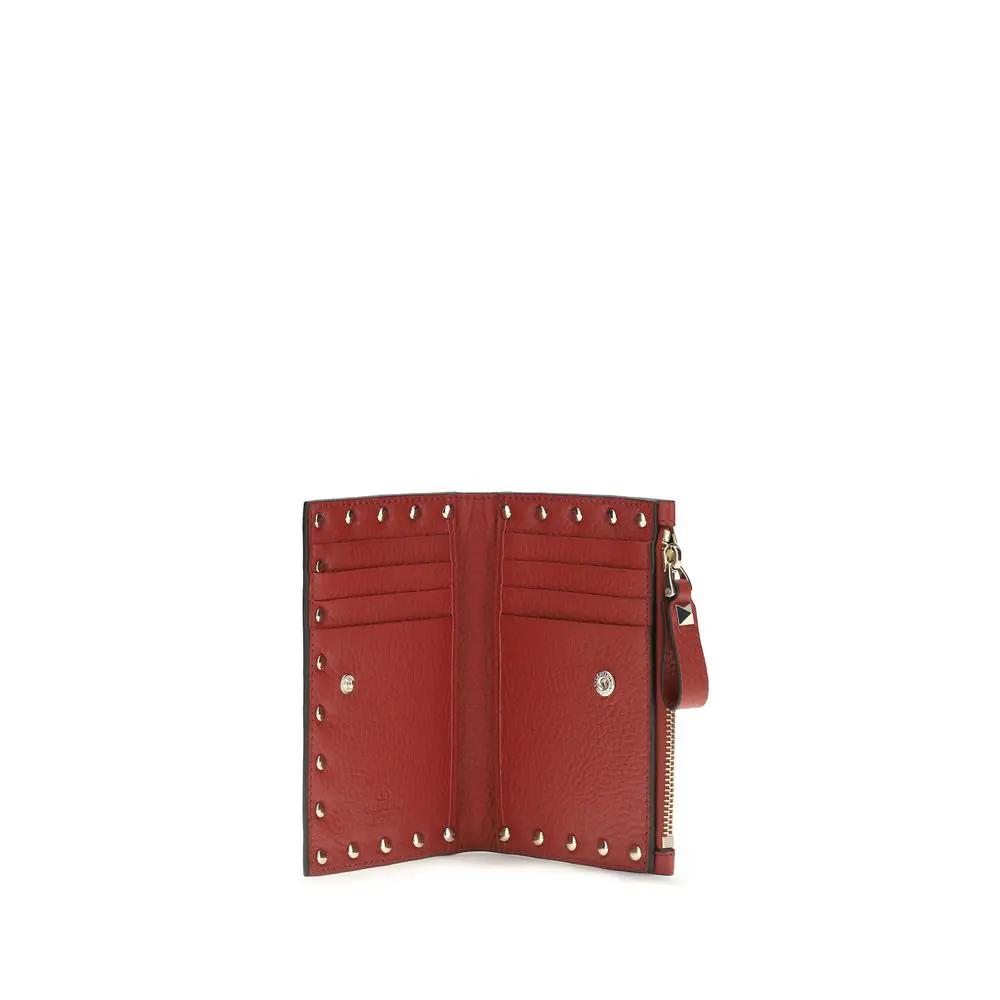 Portefeuille Valentino Garavani Bos Taurus en cuir de veau multicolore