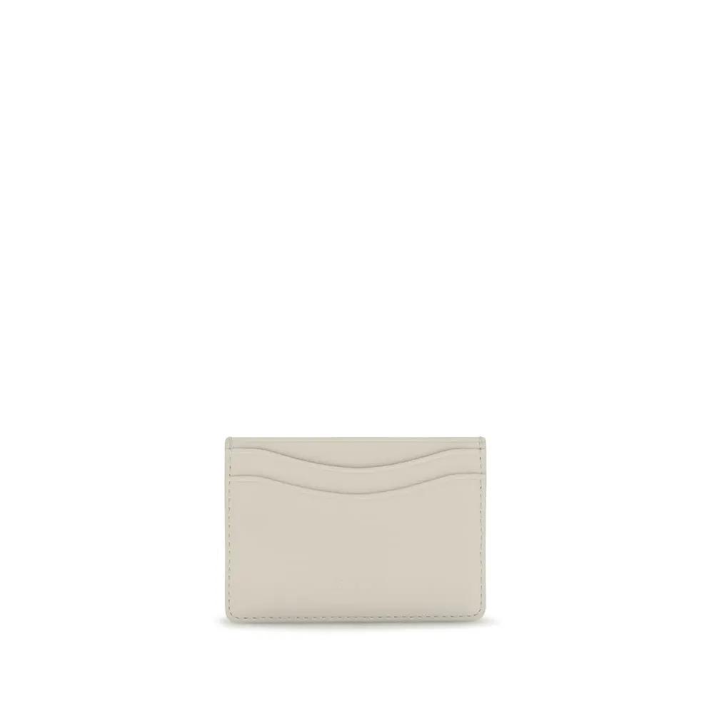 Ganni White Recycled Leather Wallet