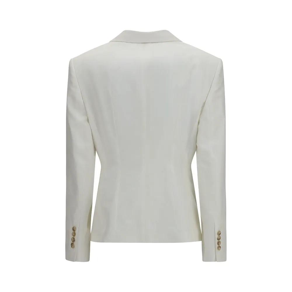 Dolce & Gabbana White Cotton Blazer