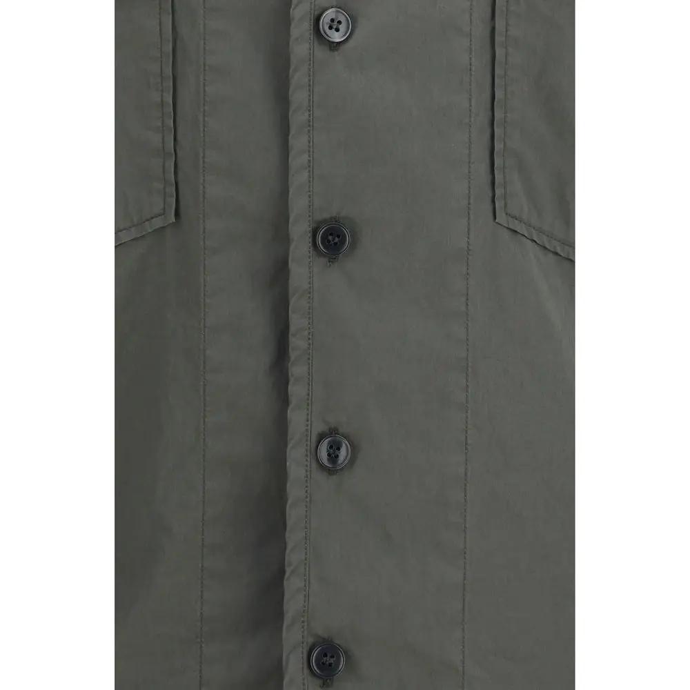Chemise Dolce & Gabbana grise en coton à manches courtes