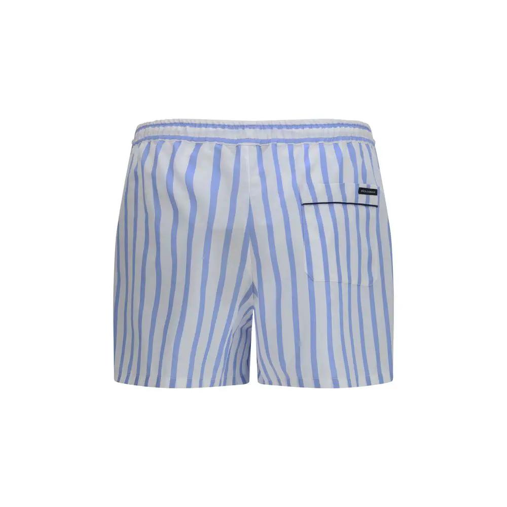 Shorts Bermuda en coton bleu Dolce & Gabbana