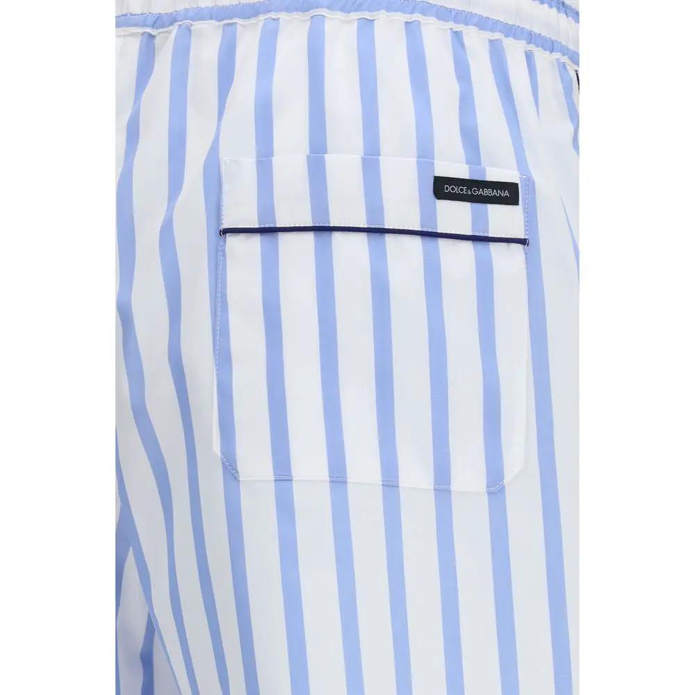 Shorts Bermuda en coton bleu Dolce & Gabbana