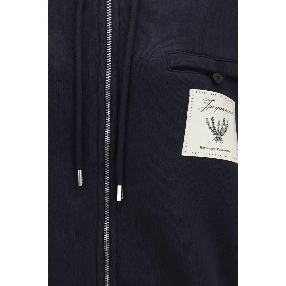 Jacquemus Blue Cotton Sweatshirt