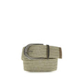 Brunello Cucinelli Ceinture classique en lin beige