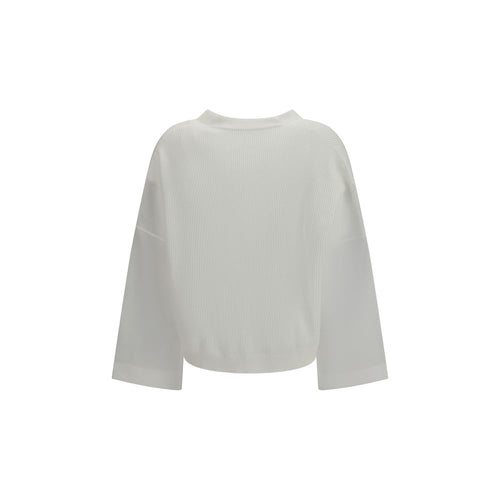 Brunello Cucinelli Cardigan en coton blanc