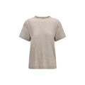 Brunello Cucinelli T-shirt en lin beige