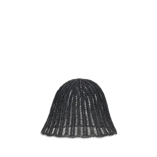 Chapeau en raphia noir Brunello Cucinelli