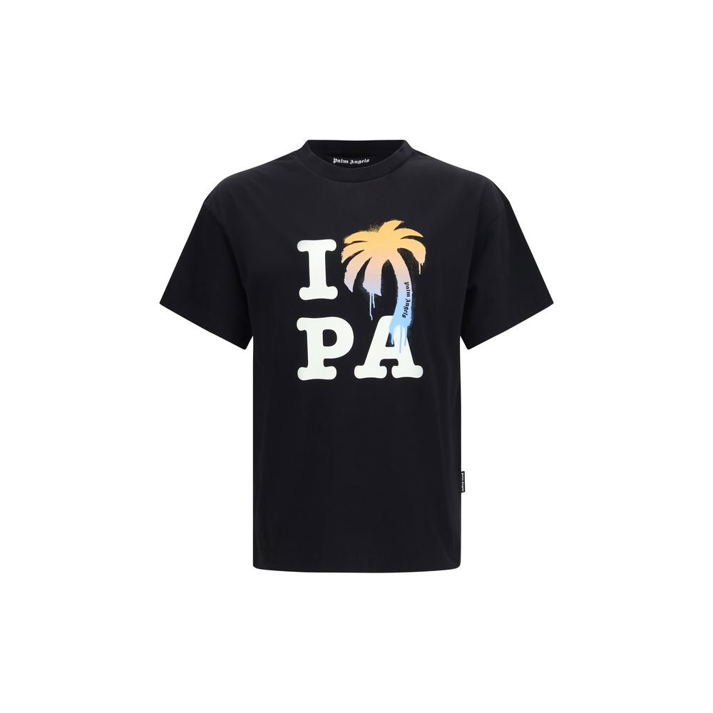 T-shirt en coton noir Palm Angels