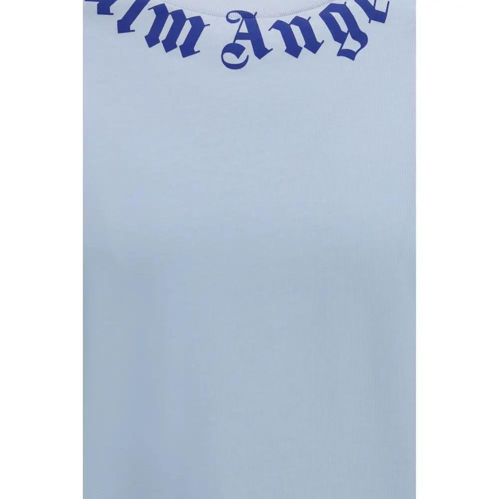 Palm Angels Blue Cotton T-Shirt