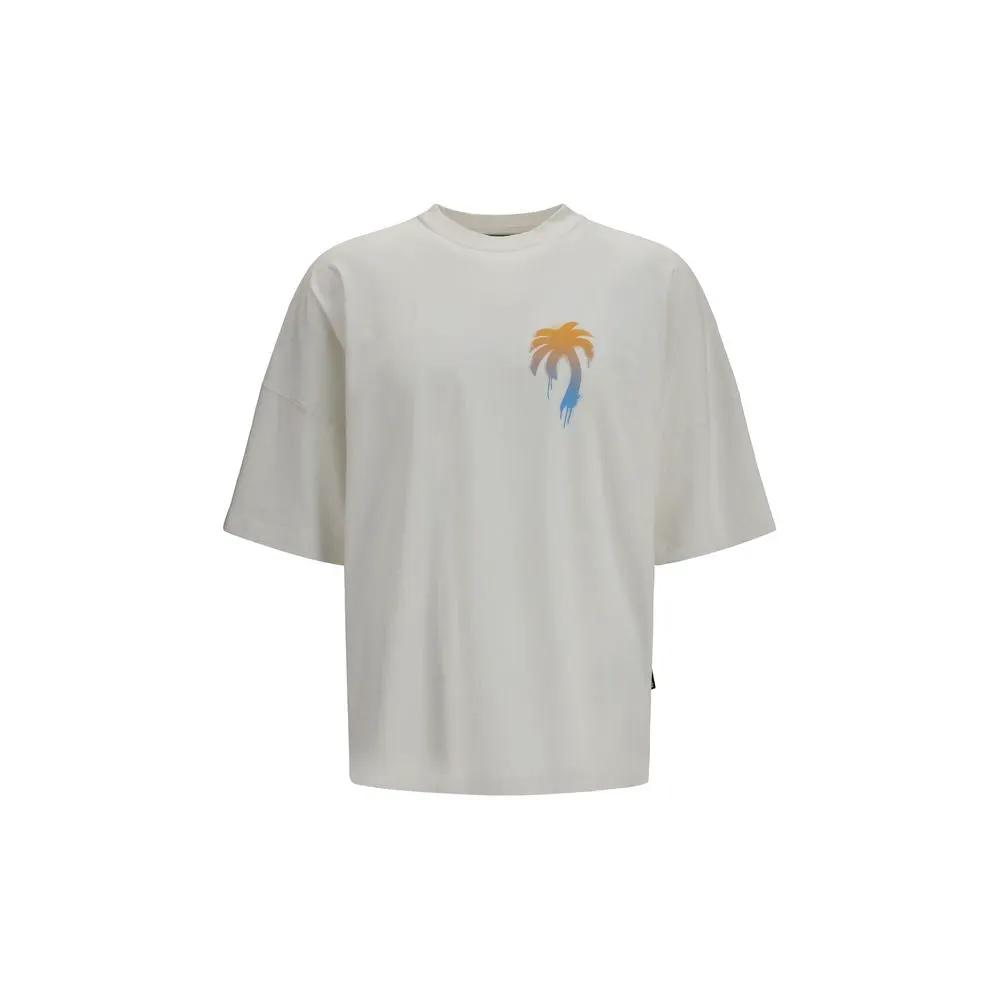 T-shirt en coton blanc Palm Angels