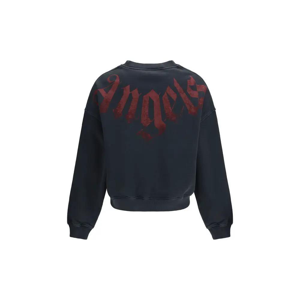 Palm Angels Black Cotton Sweatshirt