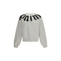 Sweat-shirt blanc en coton Palm Angels
