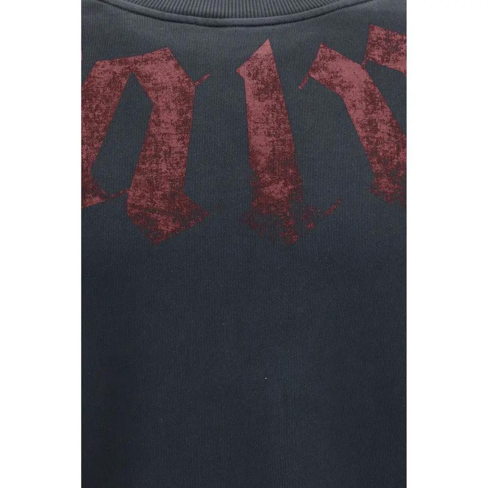 Palm Angels Black Cotton Sweatshirt