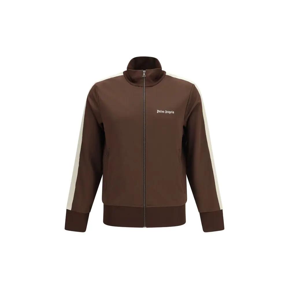 Sweat-shirt en polyester marron Palm Angels