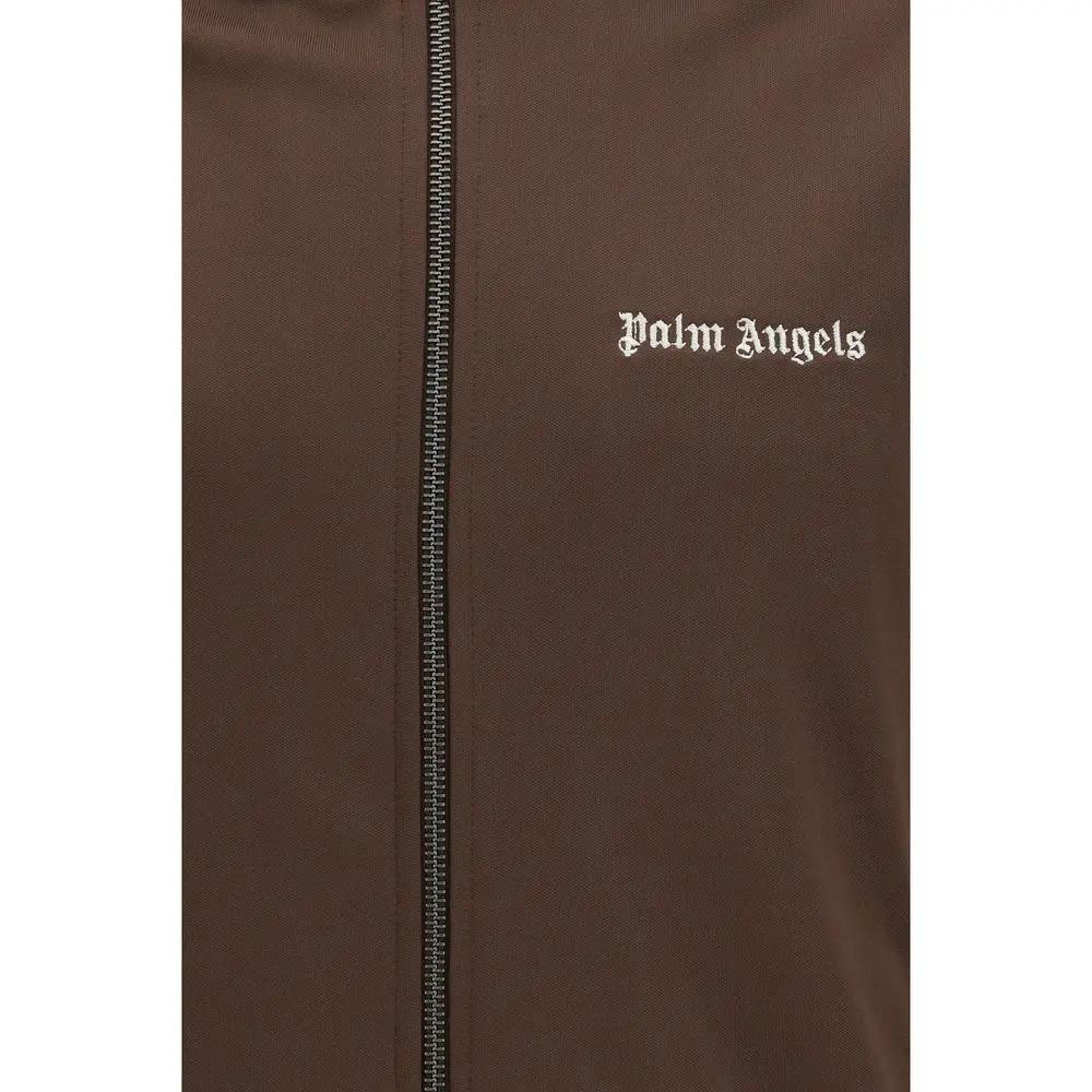 Sweat-shirt en polyester marron Palm Angels