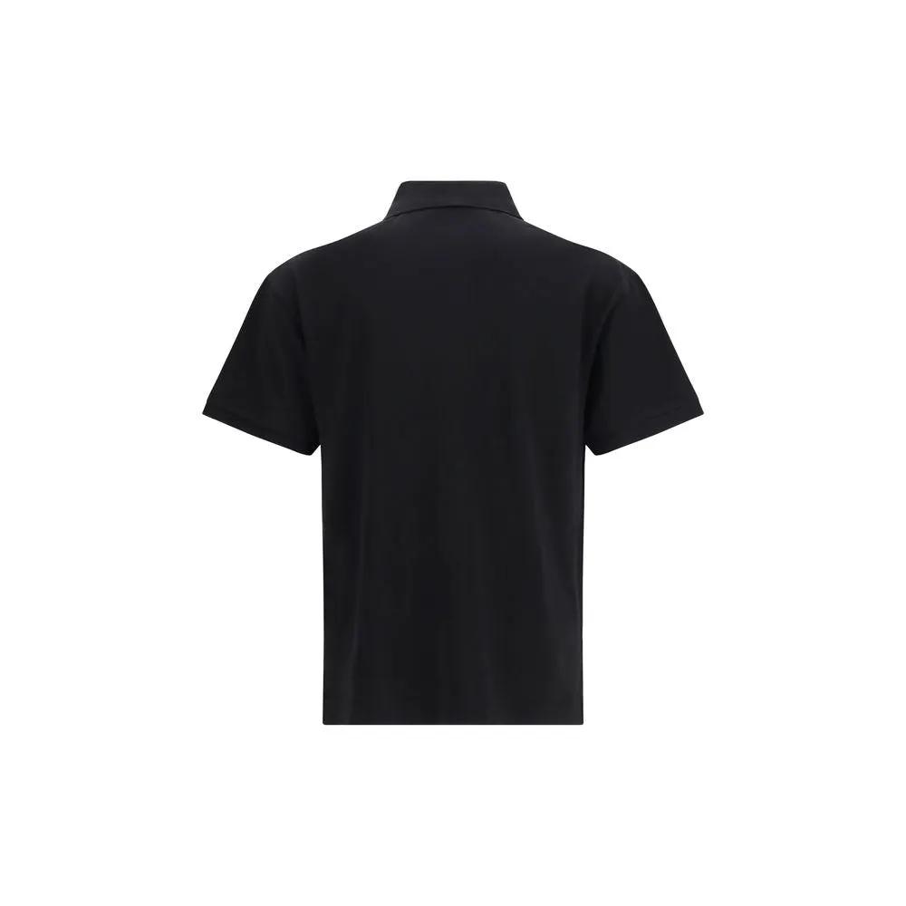 Palm Angels Polo en coton noir