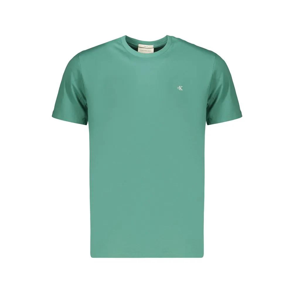T-shirt Calvin Klein vert en coton pour homme
