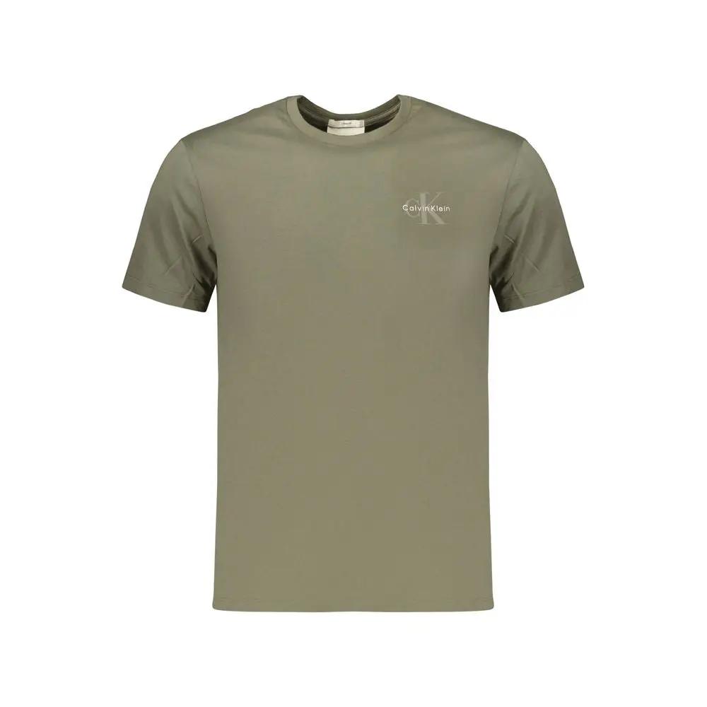 T-shirt vert en coton Calvin Klein pour homme