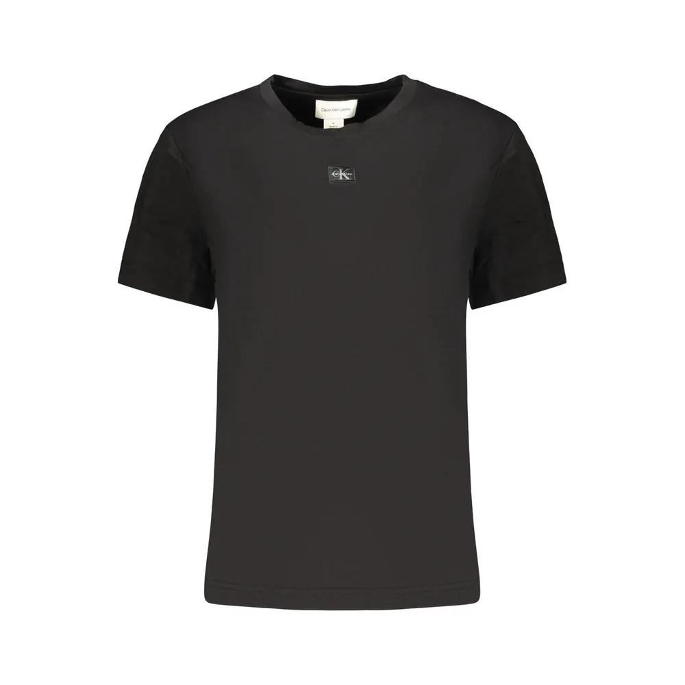 T-shirt Calvin Klein en coton noir pour femme