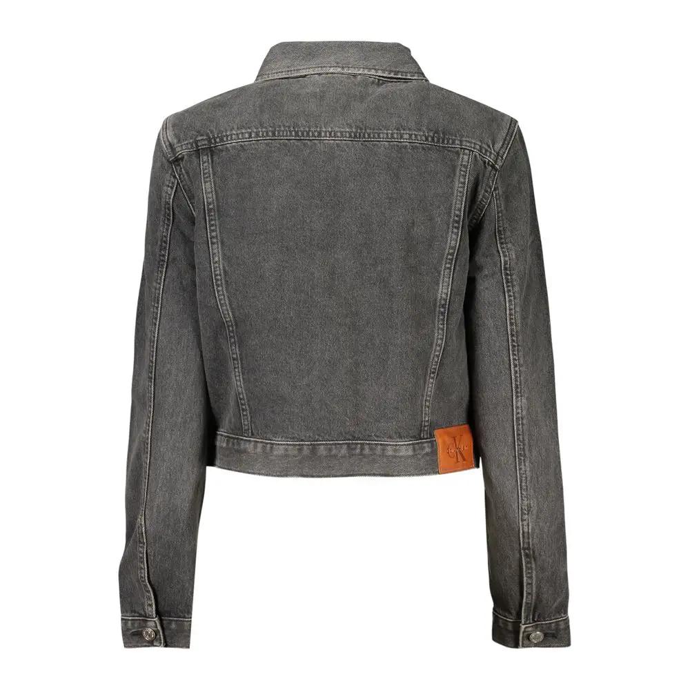 Veste en coton noire Calvin Klein pour femme