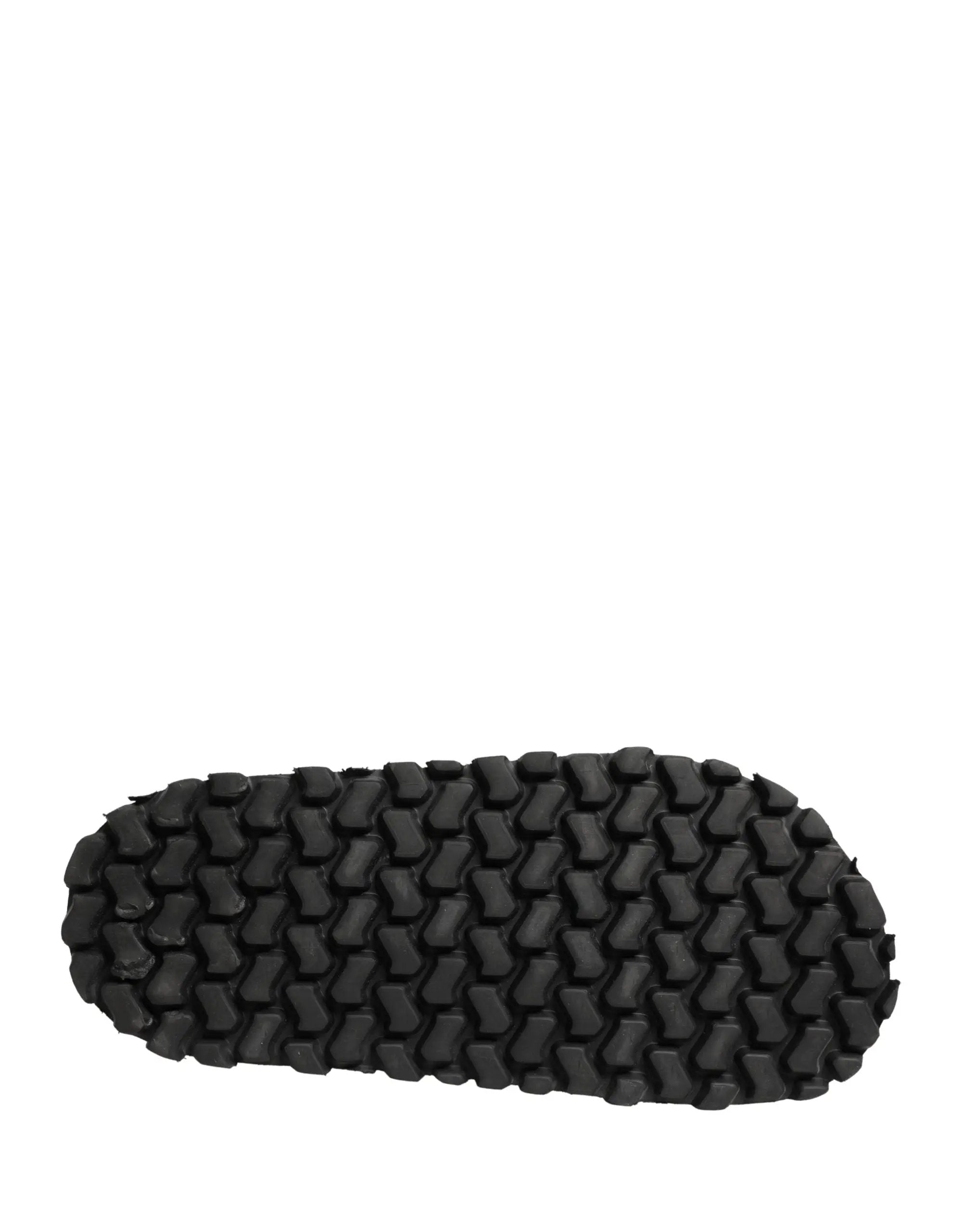 Dolce & Gabbana Sandales plates noires homme à détails froncés