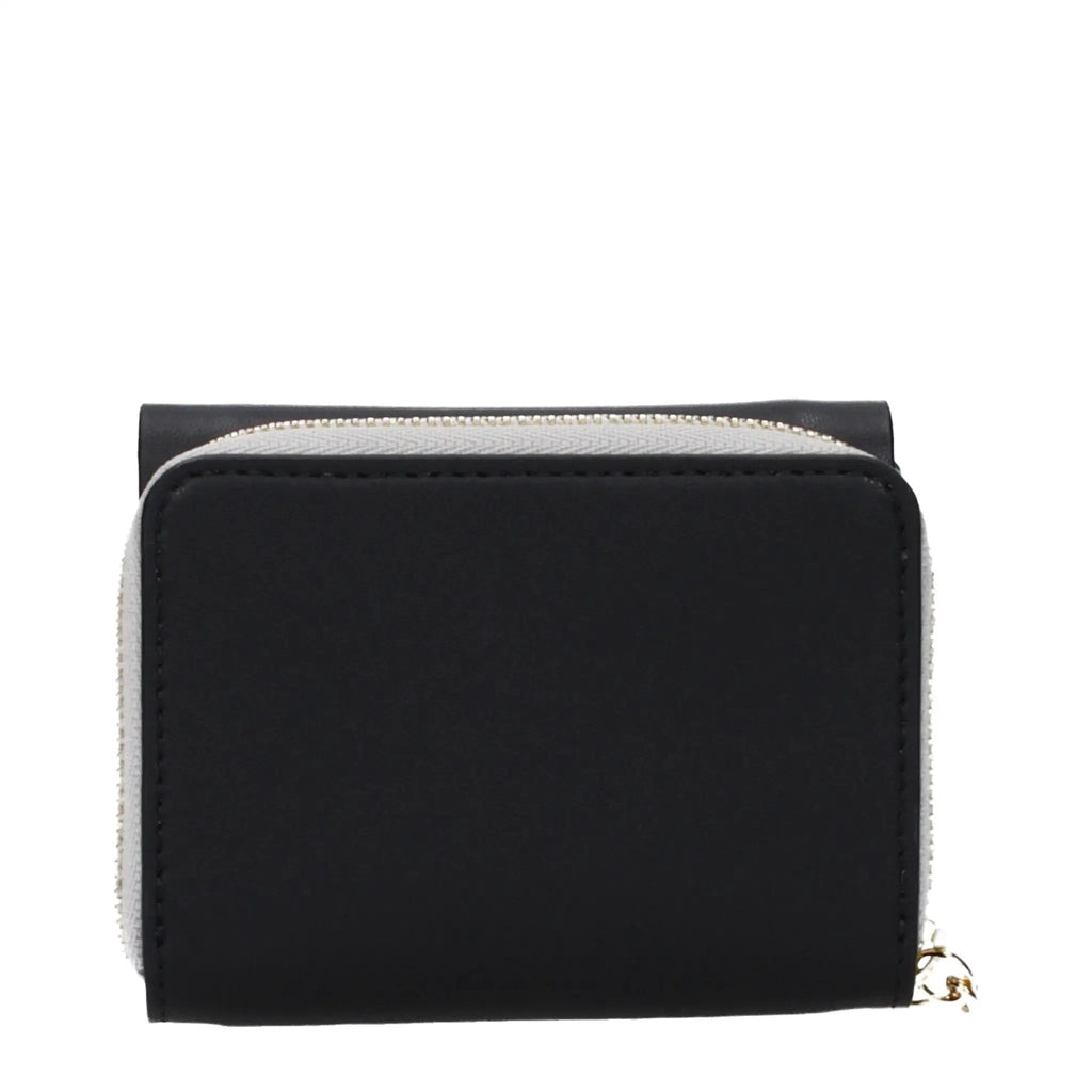 Portefeuille en cuir noir Stella McCartney