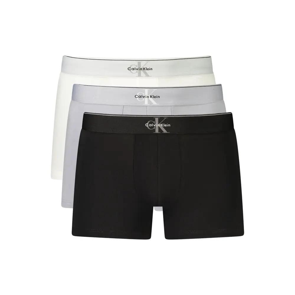 Caleçon boxeur Calvin Klein en coton gris pour homme