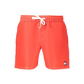 Tommy Hilfiger Short de Bain Homme en Polyester Rouge