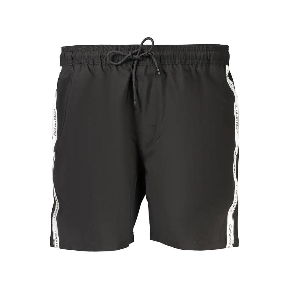 Caleçon boxer pour homme en polyester Calvin Klein Nero